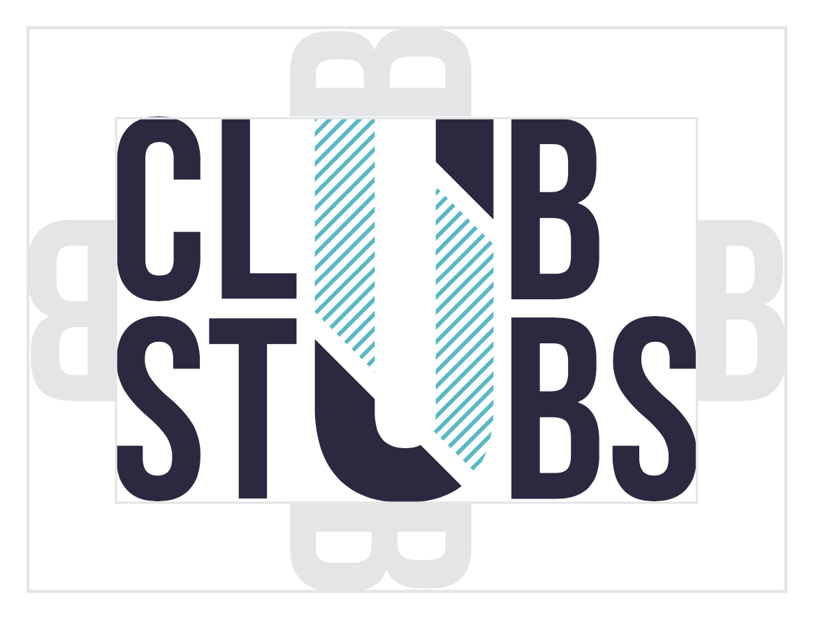 ClubStubs logo spacing guide